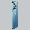 Etui pokrowiec do iPhone 13 Pro obudowa z metaliczną ramką srebrny