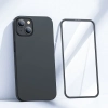 Etui pokrowiec do iPhone 13 obudowa na tył i przód + szkło hartowane czarny
