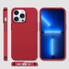 Etui pokrowiec do iPhone 13 Pro Max obudowa na tył i przód + szkło hartowane czerwony