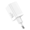 Szybka ładowarka sieciowa USB USB-C 30W PD QC Super Si Pro biały