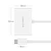 Przejściówka adapter konwerter video USB-C - HDMI VGA biały