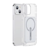 Magnetyczne etui obudowa z podstawką do iPhone 13 6.1'' 2021 przezroczysty