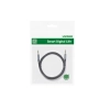 Kątowy boczny przewód kabel audio AUX 2x mini jack 3.5 mm 1m niebieski