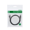 Płaski kabel sieciowy patchcord LAN RJ45 Ethernet Cat. 6 12m czarny