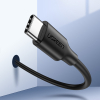 Kabel przewód USB Typ C do ładowania i transferu danych 3A 1m czarny