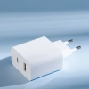 Szybka ładowarka sieciowa Xiaomi Travel Charger Combo USB / USB-C 33W PD biała