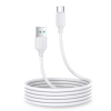 Kabel do ładowania i transmisji danych USB-A - USB-C 3A 2m biały