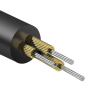 Kątowy kabel przewód audio AUX mini jack 3.5mm 1m czarny