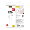 Przewód kabel USB - USB-C 2.1A 2m biały