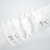 Szybka ładowarka sieciowa EU USB-C PD + przewód Lightning do iPhone 1m biały