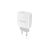 Szybka ładowarka sieciowa EU USB-C PD + przewód Lightning do iPhone 1m biały