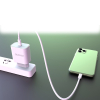 Szybka ładowarka sieciowa EU USB-C PD + przewód Lightning do iPhone 1m biały