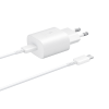 2w1 Ładowarka sieciowa 25W + kabel przewód USB-C 1m biały