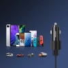 Samochodowa ładowarka 2x USB z podświetleniem 24W czarny