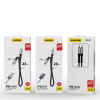 Kabel przewód płaski krótki do iPhone USB-C - Lightning L10P PD 20W 23cm czarny
