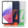 Etui pokrowiec z paskiem do Galaxy A53 5G Strap Silicone Cover biały