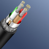 Kabel przewód USB-C do ładowania i transferu danych 3A 2m czarny