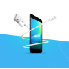 Kabel przewód do iPhone USB - Lightning MFI 1m 2.4A biały