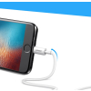 Kabel przewód do iPhone USB - Lightning MFI 1m 2.4A biały