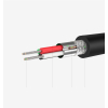 Zewnętrzna karta dzwiękowa adapter USB - 3.5 mm mini jack z regulacją głośności 15cm czarny