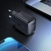 Ładowarka sieciowa GaN USB-C 30W PD QC 3.0 AFC FCP biały