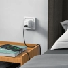Ładowarka sieciowa angielska GaN USB-C 30W Q3 3.0 AFC FCP wtyczka UK biały