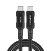 Kabel przewód w oplocie USB-C 100W 20V 5A 2m czarny