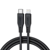 Kabel przewód do iPhone MFI USB-C - Lightning 30W 3A 1.2m czarny