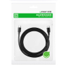 Kabel przewód USB-C do ładowania i transferu danych 3A 0.5m czarny