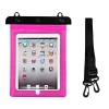 Etui wodoszczelne na tablet PVC z regulowanym paskiem Outdoor - różowe