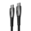 Kabel przewód do szybkiego ładowania Glimmer Series USB-C 480Mb/s PD 100W 2m czarny