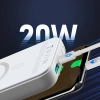 Mini Power Bank 10000mAh magnetyczny z ładowarką QC PD USB USB-C biały