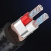 Kabel przewód przejściówka audio TRS mini jack 3.5mm - jack 6.35mm 2m szary