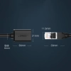 Przedłużacz kabla sieciowego F/UTP Ethernet RJ45 Cat. 6 1000Mb/s 1m czarny