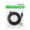 Kabel sieciowy internetowy płaski patchcord U/FTP Cat. 7 10Gb/s 0.5m czarny