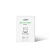 Przejściówka adapter gniazdo z wtyczki USB-C na USB czarny