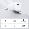 Szybka ładowarka sieciowa GaN 1x USB-C 30W PD Nexode Mini biała