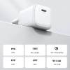 Szybka ładowarka sieciowa GaN 1x USB-C 30W PD Nexode Mini biała