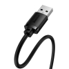 Przedłużacz kabla przewodu USB 2.0 0.5m czarny