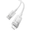 Kabel przewód w oplocie do iPhone Explorer Series USB - Lightning 2.4A 2m biały
