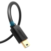 Kabel przewód USB - mini USB 480Mbps 1m czarny
