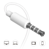 Zestaw słuchawkowy X10S przewodowe słuchawki mini jack 3.5mm biały