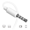 Zestaw słuchawkowy X10S przewodowe słuchawki mini jack 3.5mm biały