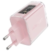 Ładowarka sieciowa GaN 65W 3 porty 1x USB 2x USB-C zielona
