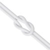 Słuchawki przewodowe douszne mini jack 3.5mm z pilotem sterowania białe