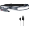 Latarka czołowa czołówka LED z czujnikiem ruchu IPX4 USB-C 1200 mAh czarna