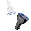 Ładowarka samochodowa 3x USB Quick Charge 3.0 QC3.0 2.4A 18W czarny