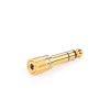 Adapter przejściówka z 3.5 mm mini jack na 6.3 mm jack złoty
