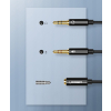 Przejściówka rozdzielacz AUX 3.5 mm mini jack na mikrofon i słuchawki czarny