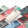 Pancerne etui pokrowiec z żelową ramką iPhone 12 mini Fusion Design różowo-zielony